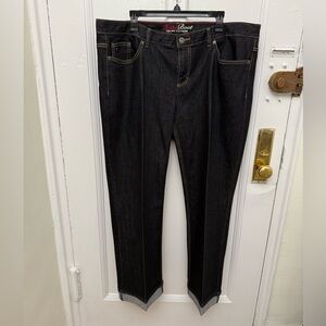 Tommy Hilfiger Hope Boot Dark Blue Jeans Cuffed Size 20